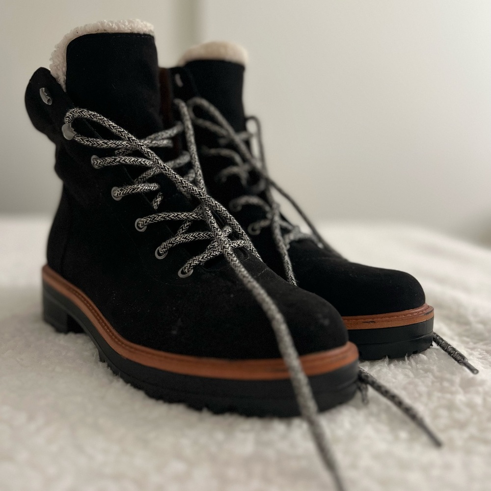 Marc Fisher Black Suede Boots
